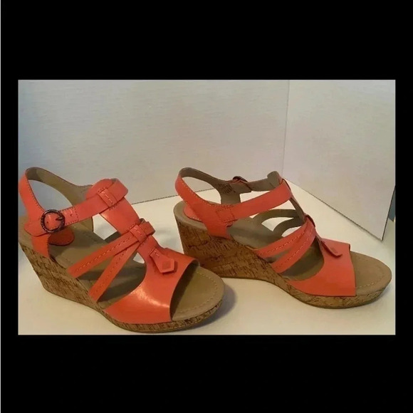 SPERRY Dawn Day Coral wedges size 9 - Picture 5 of 8